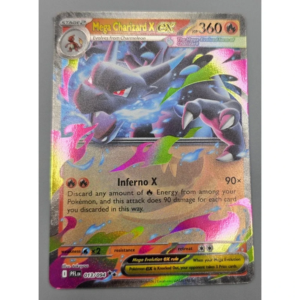 Mega Charizard X ex 013/094 Phantasmal Flames Double Rare Holo Pokemon TCG